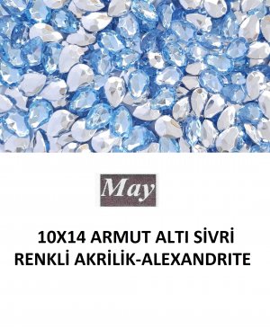 10X14 ARMUT ALTI SİVRİ RENKLİ AKRİLİK-ALEXANDRITE