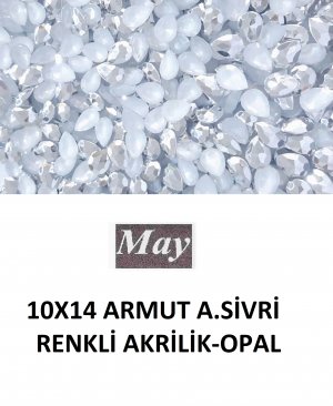 10X14 ARMUT ALTI SİVRİ RENKLİ AKRİLİK-OPAL