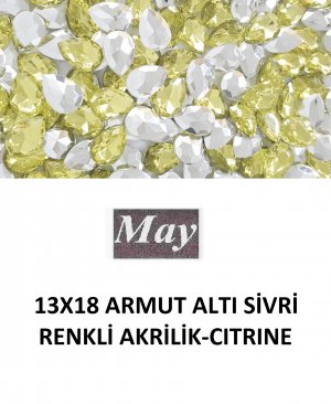 13X18 ARMUT ALTI SİVRİ RENKLİ AKRİLİK-CITRINE