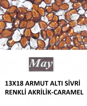 13X18 ARMUT ALTI SİVRİ RENKLİ AKRİLİK-CARAMEL