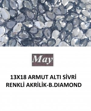 13X18 ARMUT ALTI SİVRİ RENKLİ AKRİLİK-B.DIAMOND