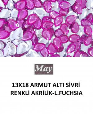 13X18 ARMUT ALTI SİVRİ RENKLİ AKRİLİK-LIGHT FUCHSIA