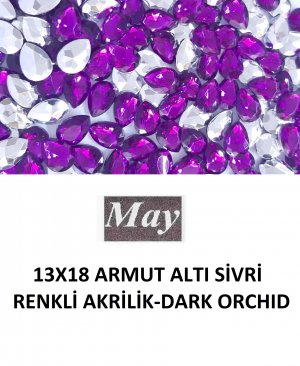 13X18 ARMUT ALTI SİVRİ RENKLİ AKRİLİK-DARK ORCHID