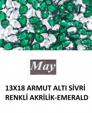 13X18 ARMUT ALTI SİVRİ RENKLİ AKRİLİK-EMERALD