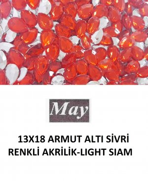 13X18 ARMUT ALTI SİVRİ RENKLİ AKRİLİK-LIGHT SIAM