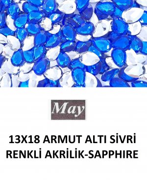 13X18 ARMUT ALTI SİVRİ RENKLİ AKRİLİK-SAPPHIRE