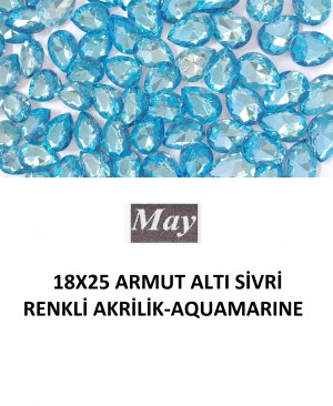 18X25 ARMUT ALTI SİVRİ RENKLİ AKRİLİK-AQUAMARINE