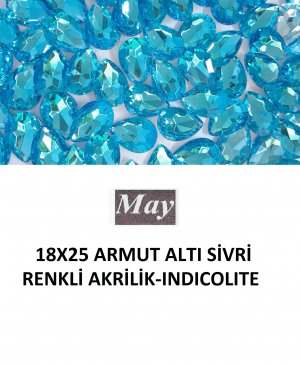 18X25 ARMUT ALTI SİVRİ RENKLİ AKRİLİK-INDICOLITE