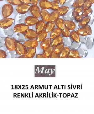 18X25 ARMUT ALTI SİVRİ RENKLİ AKRİLİK-TOPAZ