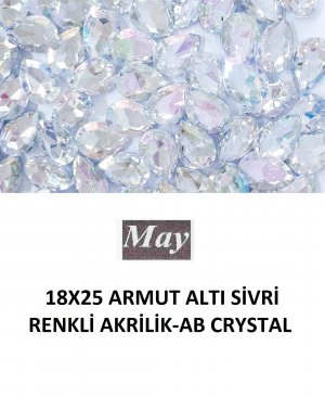 18X25 ARMUT ALTI SİVRİ RENKLİ AKRİLİK-AB CRYSTAL