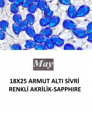 18X25 ARMUT ALTI SİVRİ RENKLİ AKRİLİK-SAPPHIRE