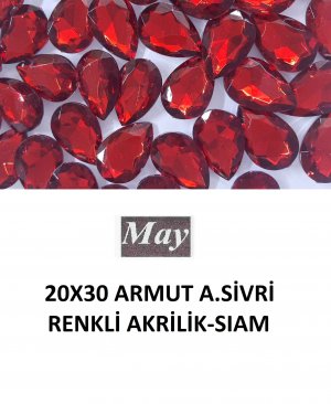 20X30 ARMUT ALTI SİVRİ RENKLİ AKRİLİK-SIAM