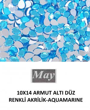 10X14 ARMUT ALTI DÜZ RENKLİ AKRİLİK-AQUAMARINE