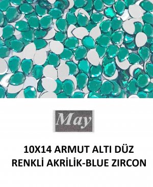 10X14 ARMUT ALTI DÜZ RENKLİ AKRİLİK-BLUE ZIRCON