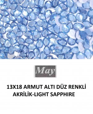13X18 ARMUT ALTI DÜZ RENKLİ AKRİLİK-LIGHT SAPPHIRE