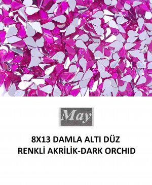8X13 DAMLA ALTI DÜZ RENKLİ AKRİLİK-DARK ORCHID