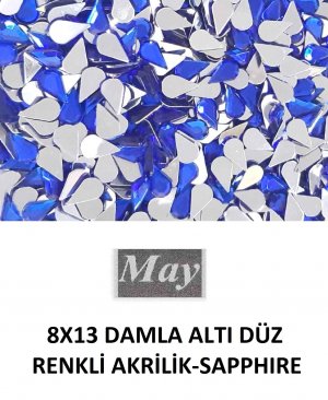 8X13 DAMLA ALTI DÜZ RENKLİ AKRİLİK-SAPPHIRE