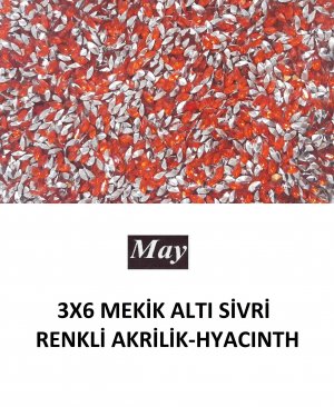 3X6 MEKİK ALTI SİVRİ RENKLİ AKRİLİK-HYACINTH