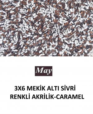 3X6 MEKİK ALTI SİVRİ RENKLİ AKRİLİK-CARAMEL