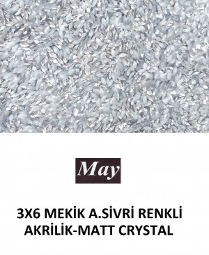 3X6 MEKİK ALTI SİVRİ RENKLİ AKRİLİK-MATT CRYSTAL