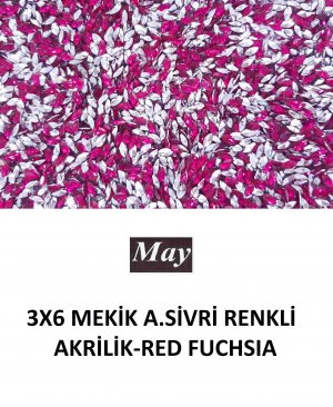 3X6 MEKİK ALTI SİVRİ RENKLİ AKRİLİK-RED FUCHSIA