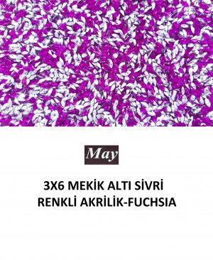 3X6 MEKİK ALTI SİVRİ RENKLİ AKRİLİK-FUCHSIA