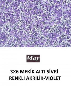 3X6 MEKİK ALTI SİVRİ RENKLİ AKRİLİK-VIOLET