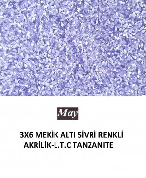 3X6 MEKİK ALTI SİVRİ RENKLİ AKRİLİK-L.T.C TANZANITE