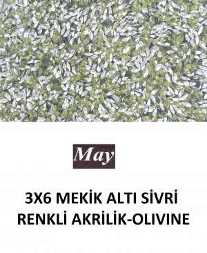 3X6 MEKİK ALTI SİVRİ RENKLİ AKRİLİK-OLIVINE