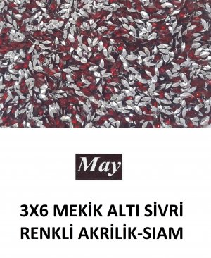 3X6 MEKİK ALTI SİVRİ RENKLİ AKRİLİK-SIAM