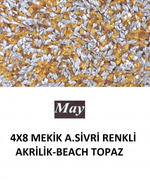 4X8 MEKİK ALTI SİVRİ RENKLİ AKRİLİK-BEACH TOPAZ