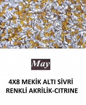 4X8 MEKİK ALTI SİVRİ RENKLİ AKRİLİK-CITRINE