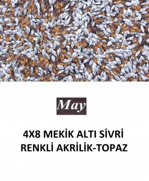 4X8 MEKİK ALTI SİVRİ RENKLİ AKRİLİK-TOPAZ