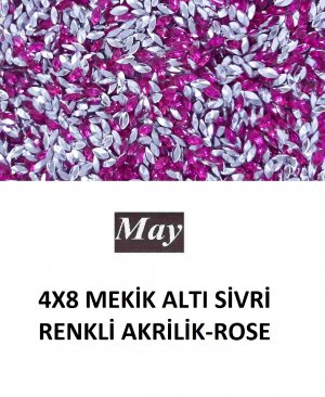 4X8 MEKİK ALTI SİVRİ RENKLİ AKRİLİK-ROSE