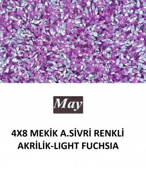 4X8 MEKİK ALTI SİVRİ RENKLİ AKRİLİK-LIGHT FUCHSIA