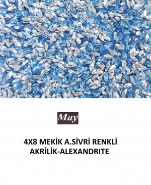 4X8 MEKİK ALTI SİVRİ RENKLİ AKRİLİK-ALEXANDRITE