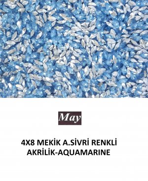 4X8 MEKİK ALTI SİVRİ RENKLİ AKRİLİK-AQUAMARINE