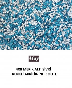 4X8 MEKİK ALTI SİVRİ RENKLİ AKRİLİK-INDICOLITE