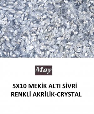 5X10 MEKİK ALTI SİVRİ RENKLİ AKRİLİK-CRYSTAL