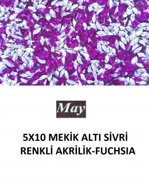 5X10 MEKİK ALTI SİVRİ RENKLİ AKRİLİK-FUCHSIA