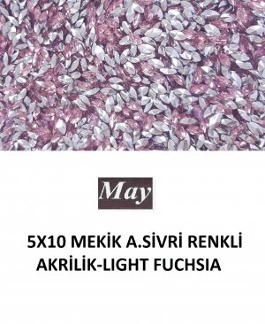 5X10 MEKİK ALTI SİVRİ RENKLİ AKRİLİK-LIGHT FUCHSIA