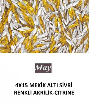 4X15 MEKİK ALTI SİVRİ RENKLİ AKRİLİK-CITRINE