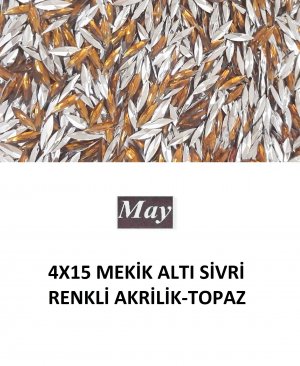 4X15 MEKİK ALTI SİVRİ RENKLİ AKRİLİK-TOPAZ