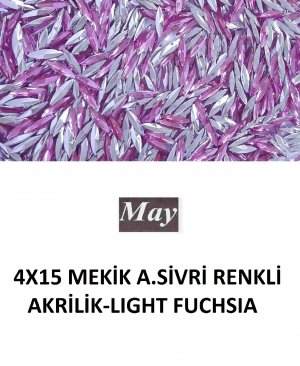 4X15 MEKİK ALTI SİVRİ RENKLİ AKRİLİK-LIGHT FUCHSIA