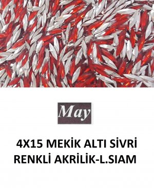 4X15 MEKİK ALTI SİVRİ RENKLİ AKRİLİK-LIGHT SIAM