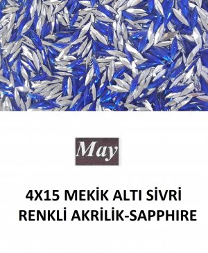 4X15 MEKİK ALTI SİVRİ RENKLİ AKRİLİK-SAPPHIRE