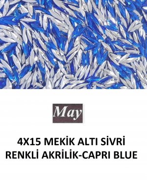 4X15 MEKİK ALTI SİVRİ RENKLİ AKRİLİK-CAPRI BLUE