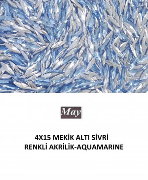 4X15 MEKİK ALTI SİVRİ RENKLİ AKRİLİK-AQUAMARINE