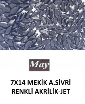 7X14 MEKİK ALTI SİVRİ RENKLİ AKRİLİK-JET