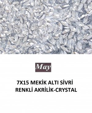 7X15 MEKİK ALTI SİVRİ RENKLİ AKRİLİK-CRYSTAL